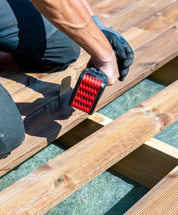 deck building in Denver, professional installing impregnated wooden boards