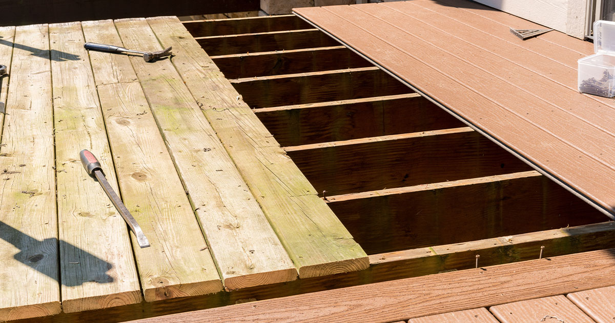 Wood Vs Composite Deck side by side dry climate Denver
